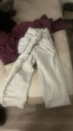 White Purple Jeans Brand