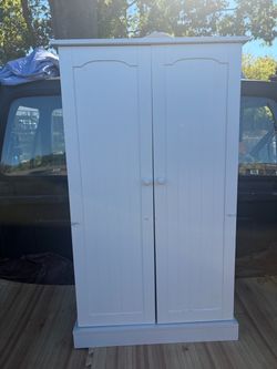 White Kitchen Pantry Storage Cabinet