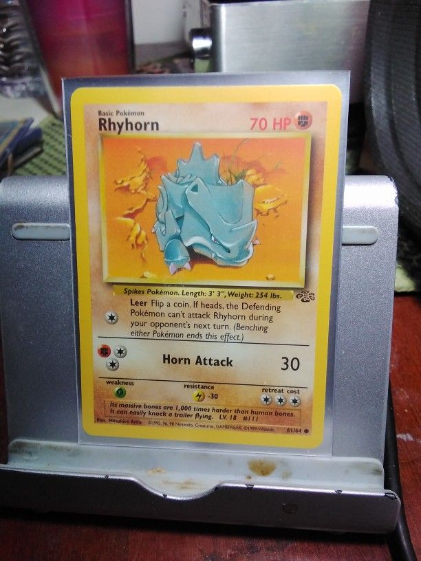 95-99 Pokemon Rhyhorn 61/64