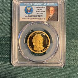 2010 S James Buchanan Presidential Dollar Coin PCGS PR69CAM PROOF