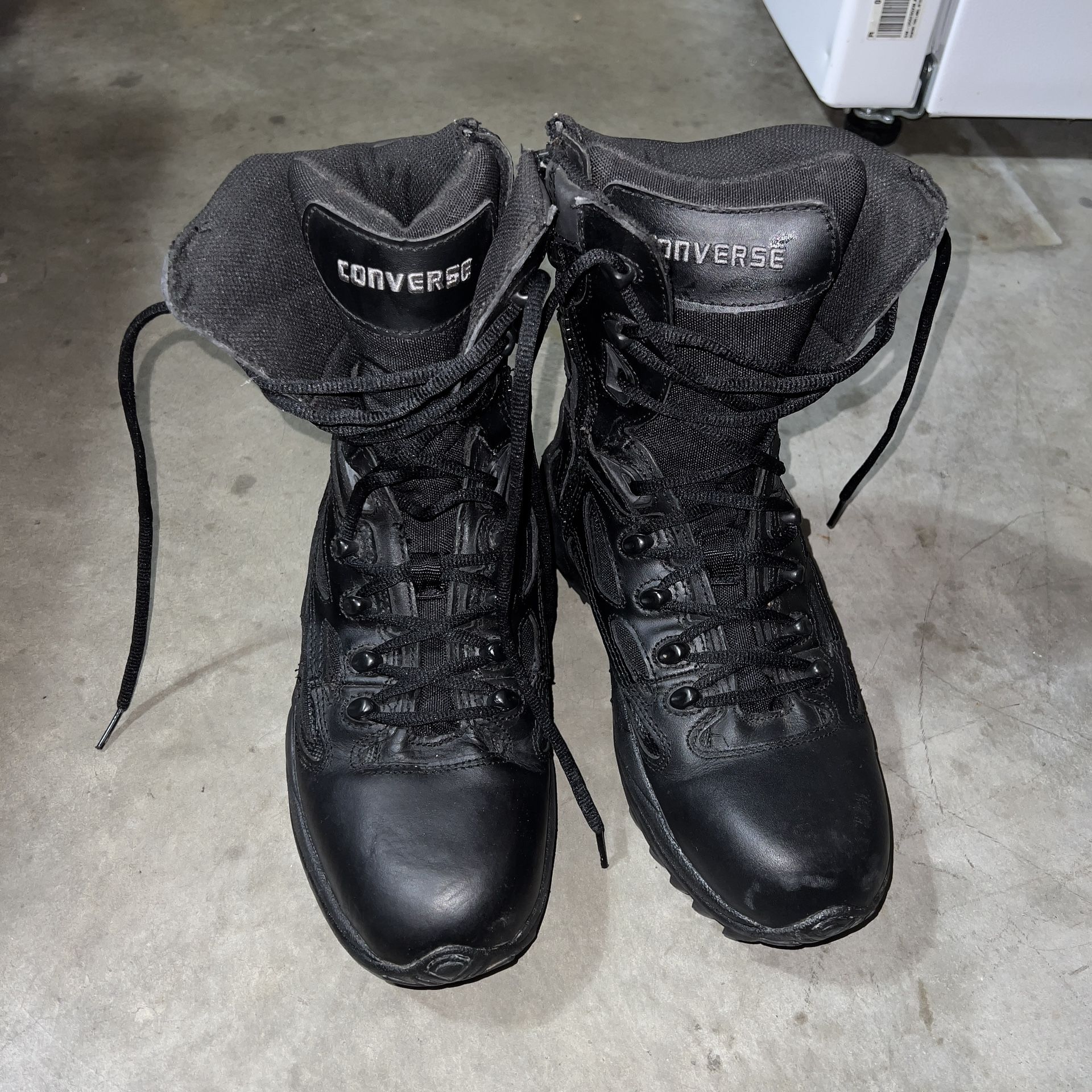 Converse C8877 tactical Rapid Response Side Zip Waterproof Black Boot Size 9 men