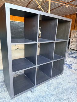 IKEA KALLAX BLACK 9 CUBBY BOOKCASE