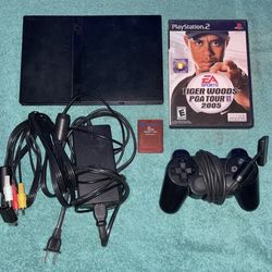 SONY PLAYSTATION 2 PS2 CONSOLE WITH VIDEO GAME & CONTROLLER