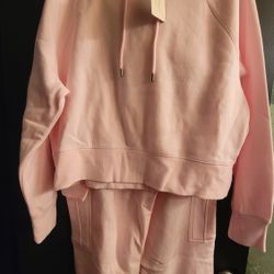 Pink Hoodie & Sweatpants Set