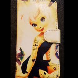 Tinkerbell Phone Leather Wallet Case Samsung Galaxy S10