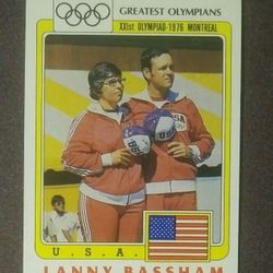 1983 Greatest Olympians Lanny Bassham U.S.A. Small-Bore Rifle Summer Games #48 Montreal 1976 Olympics Vintage Collectible Sports Card
