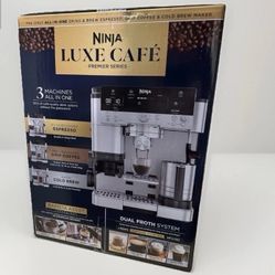 BRAND NEW IN UNOPENED BOX Ninja Luxe Café Premier Series Espresso Machine Drip Coffee Maker & Cold Brew Machine