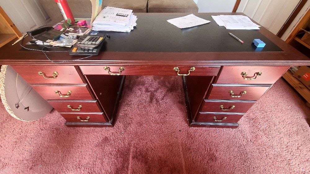 Desk , Computer Desk Wall Desk Cabinet Cherry
