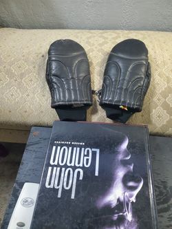 Kombi feather down leather gloves size small