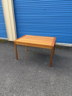 Mid Century Modern Danish Teak Draw Leaf Dining Table
