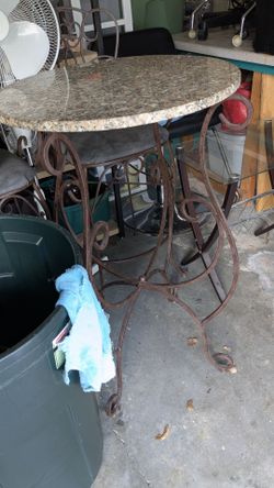 High top table and chairs