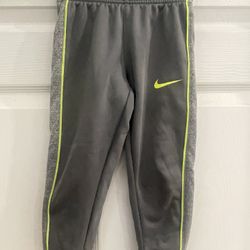 Nike Boys Youth Dri Fit Gray Jogger Pants, Size 4 XS