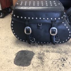 Leather Saddle Bags 