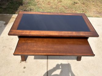 Glass Top Computer Desk