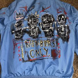 Basquiat inspired members only bomber (L)