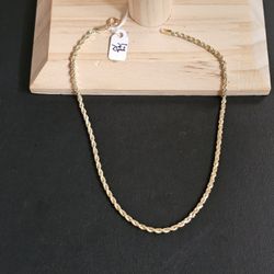 14k Gold Anklet 10 Inch (Used )