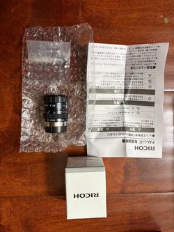 RICOH FL-HC1212B-VG 12mm F1.2 C-Mount CCTV Machine Vision FA Lens NEW
