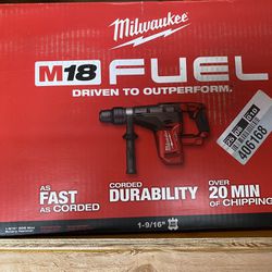 MILWAUKEE M18 FUEL 1-9/16 SDS MAX ROTARY HAMMER #2717-20 (((TOOL ONLY ))) Read Description Below Please 