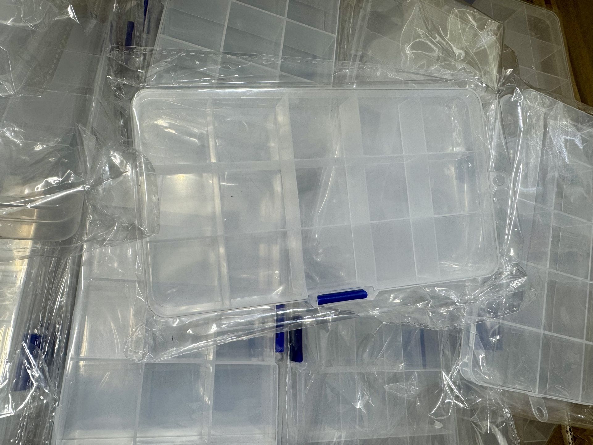 15 Grid Plastic Jewelry Organizer Box, Clear Jewelry Storage Boxes, Beads Storage Container for Art and Crafts, Fishing