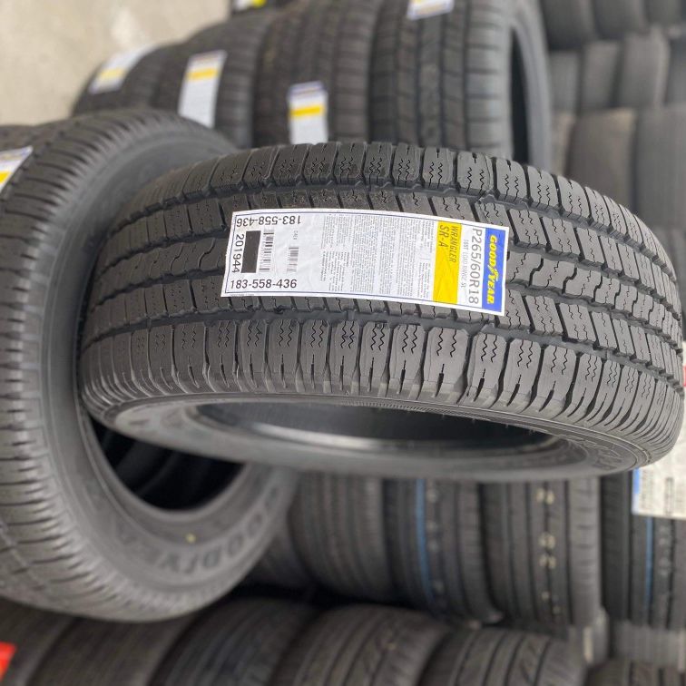 P265/60R18 Goodyear Wrangler SR-A New Tires Installed and Balanced for Sale  in Long Beach, CA - OfferUp