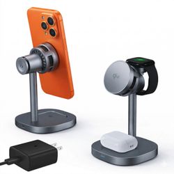3 in 1 Wireless Charging Station for iPhone Apple Watch and Airpods