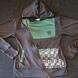 Slytherin Harry Potter Double Breasted Asymmetrical Zip Hoodie