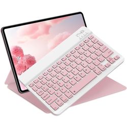 Bluetooth Keyboard for iPad 10th Generation, iPad Pro 13/12/11/10/9/8/7 inch, iPad Air 13/11th Gen, iPad mini, Samsung Xiaomi Tablets, etc. - Slim Wir