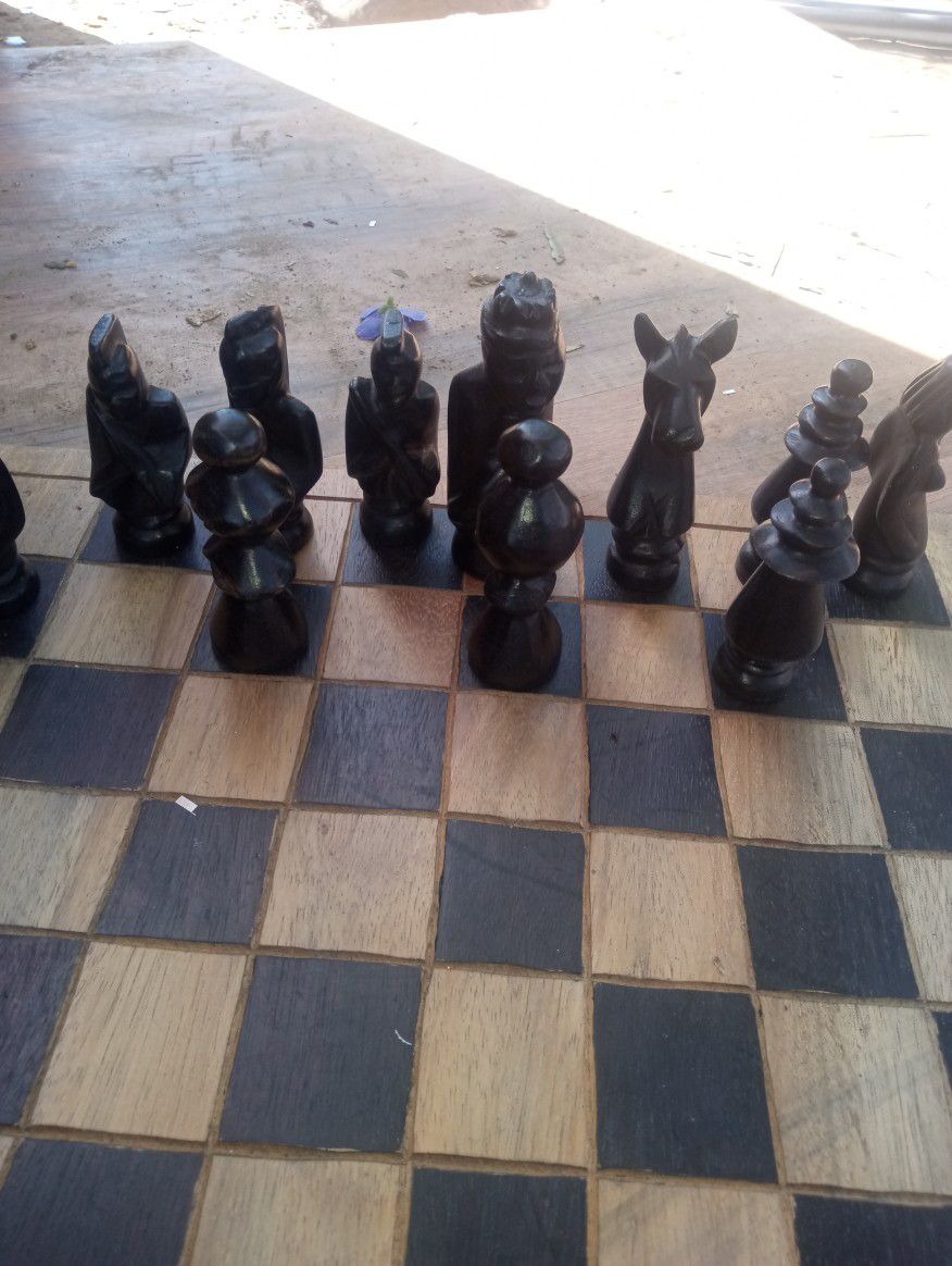 Rare African Chess Set