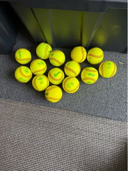 14- Baden Fire 11 Inch Fastpitch Softballs-ASA Stamped