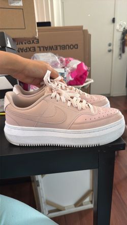 Women 9 Nike Court Vision Alta Platform Sneakers