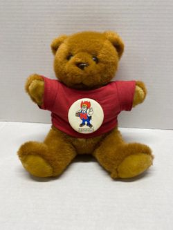 Nebraska Cornhuskers Teddy Bear Plush Red Shirt Pre Owned