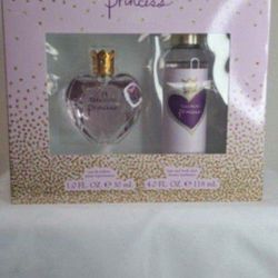 Vera Wang Princess 1 oz Fragrance Spray + 4 oz Body Mist Perfumee