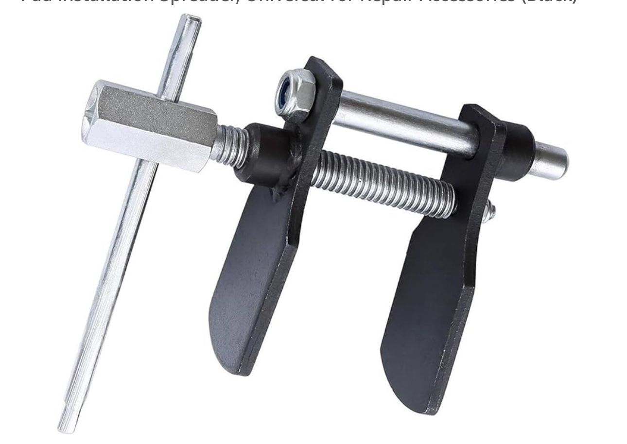 Brake Caliper Compression Tool, Dual Wheel Separator, Disc Brake Pad Installation Spreader, Universal for Repair Accessories (Black)