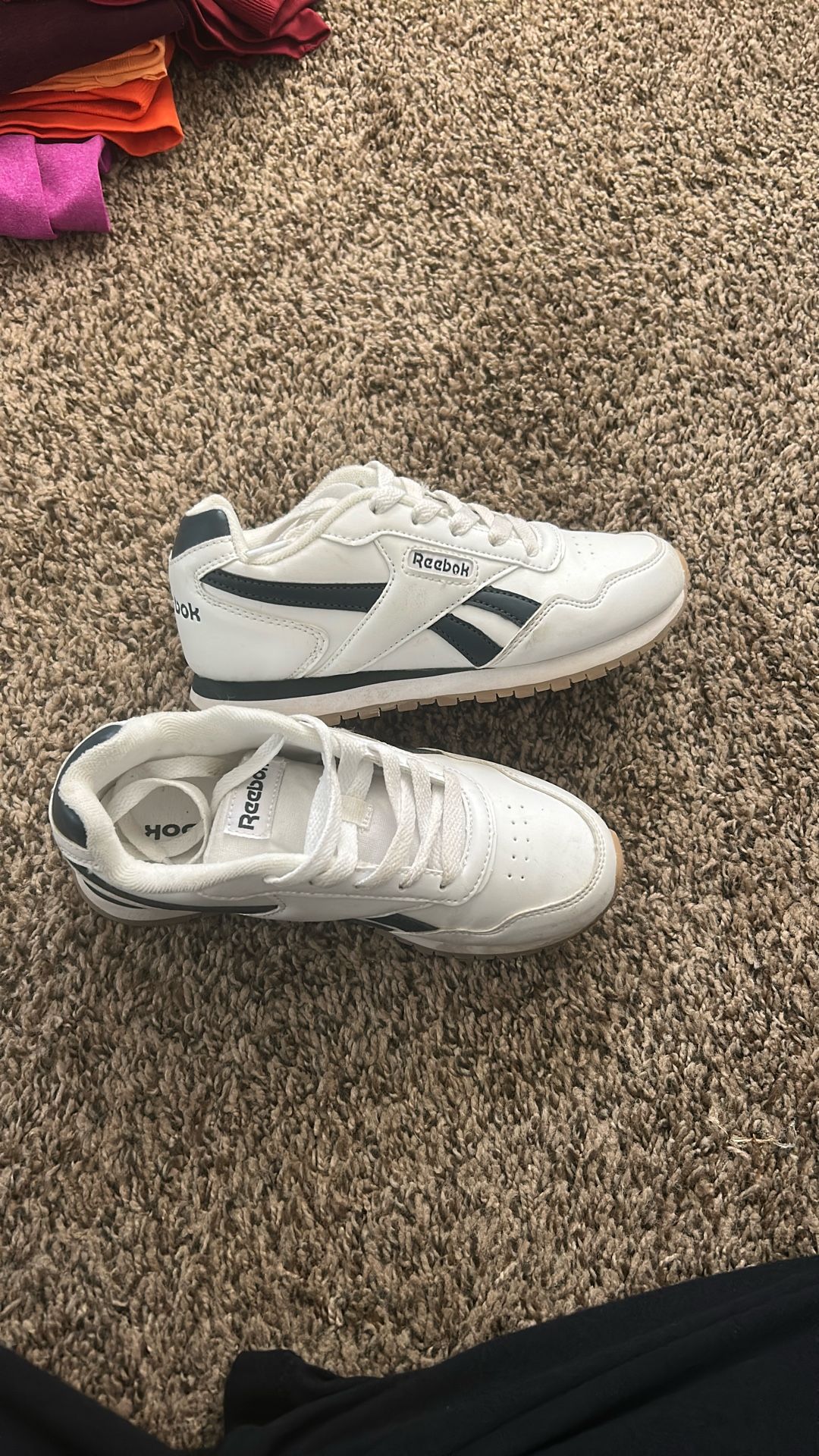 Youth Reebok White/Navy