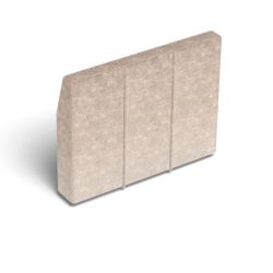 HM0894 Angled Side Cover: Venetian Taupe Corded Velvet