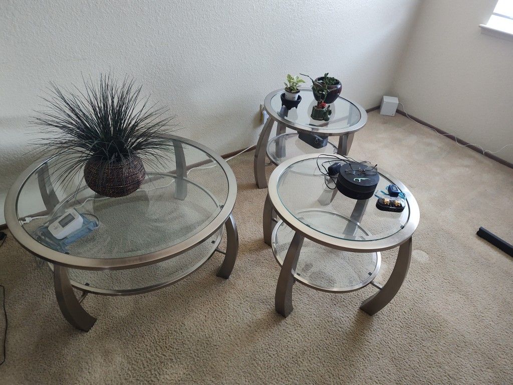 Oriental Stainless Steel Coffee Tables