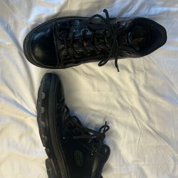 SKECHERS WMN LEATHER BOOTS SIZE 9