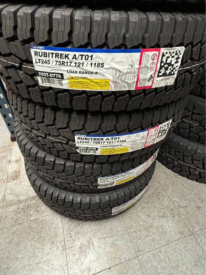 (4) LT 245-75-16 Falken Rubitrek AT01 Free Install