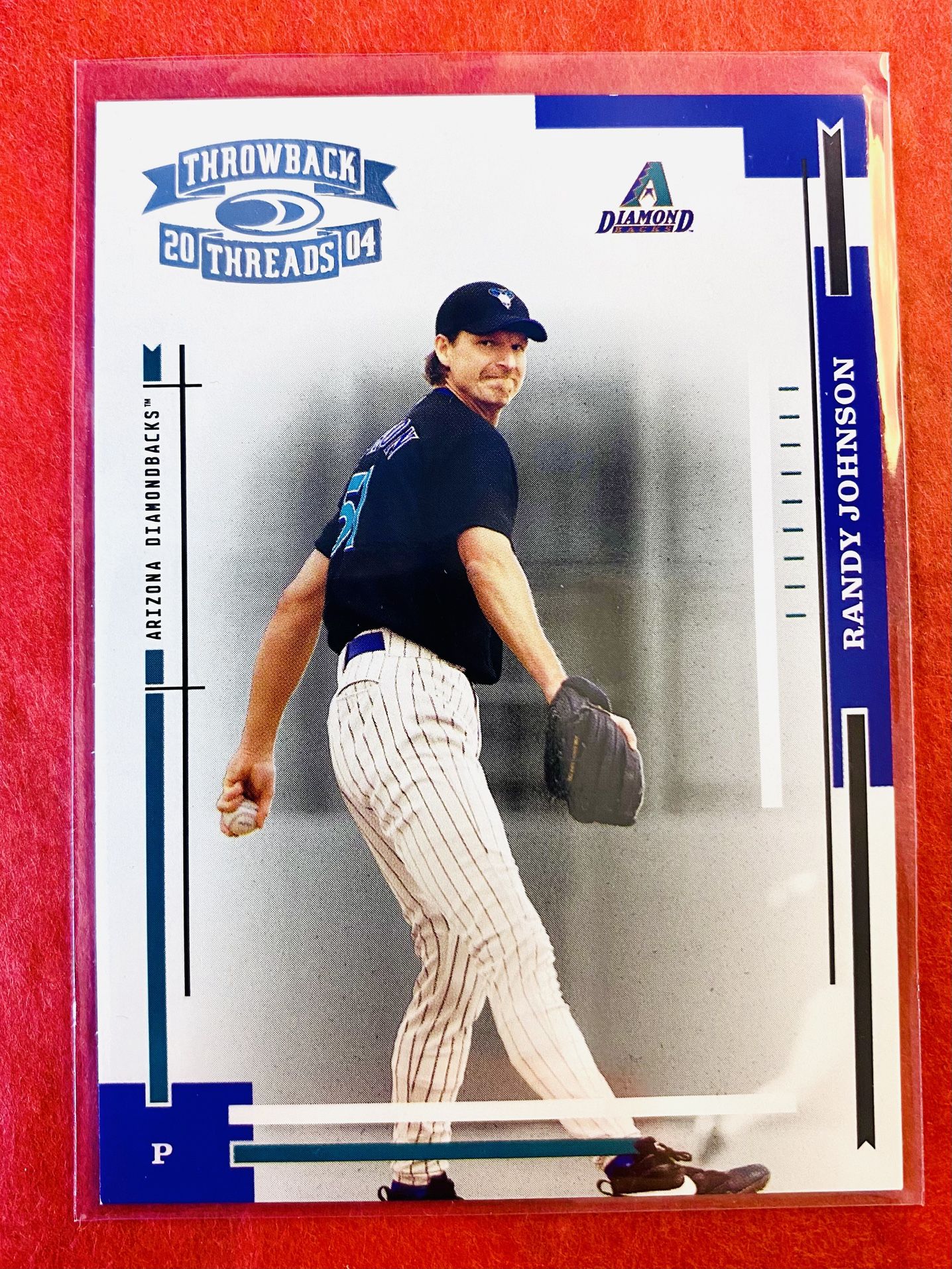 Randy Johnson 2004 Donruss Throwback Threads Card