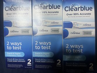 Rapid And Digital Clear blue Pregnancy Test