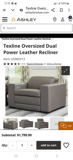 Ashley Signature Texline Theater Chairs New!