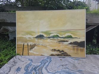 Carlo Waves Oil Painting