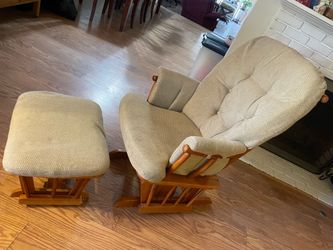 Rocking chair glider baby nursery chair with ottoman
