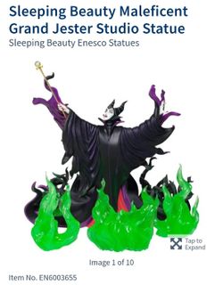 Maleficent Grand Jester Studio Statue by Enesco