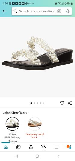 Anne KLEIN BIA  SLIPPER WITH PEARLS Sz. 9 1/2