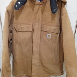 Carthartt Insulateded Brown Canvas Winter Jacket