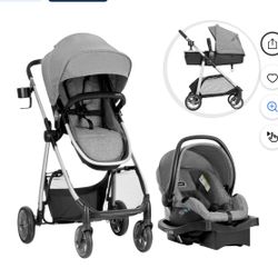 Evenflo Omni Plus Modular Travel System with LiteMax Sport Infant Car Seat