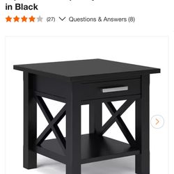 Solid Wood Square Side table