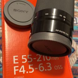 Sony E55-210mm F4.5-6.3oss
