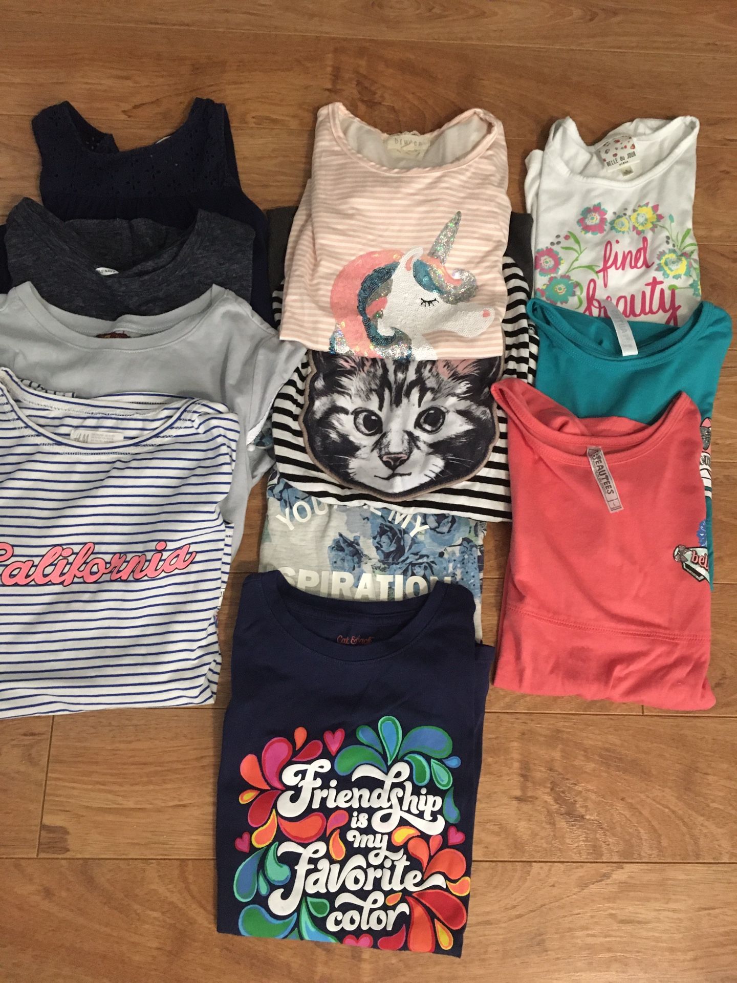 Girls size L 10/12 tops